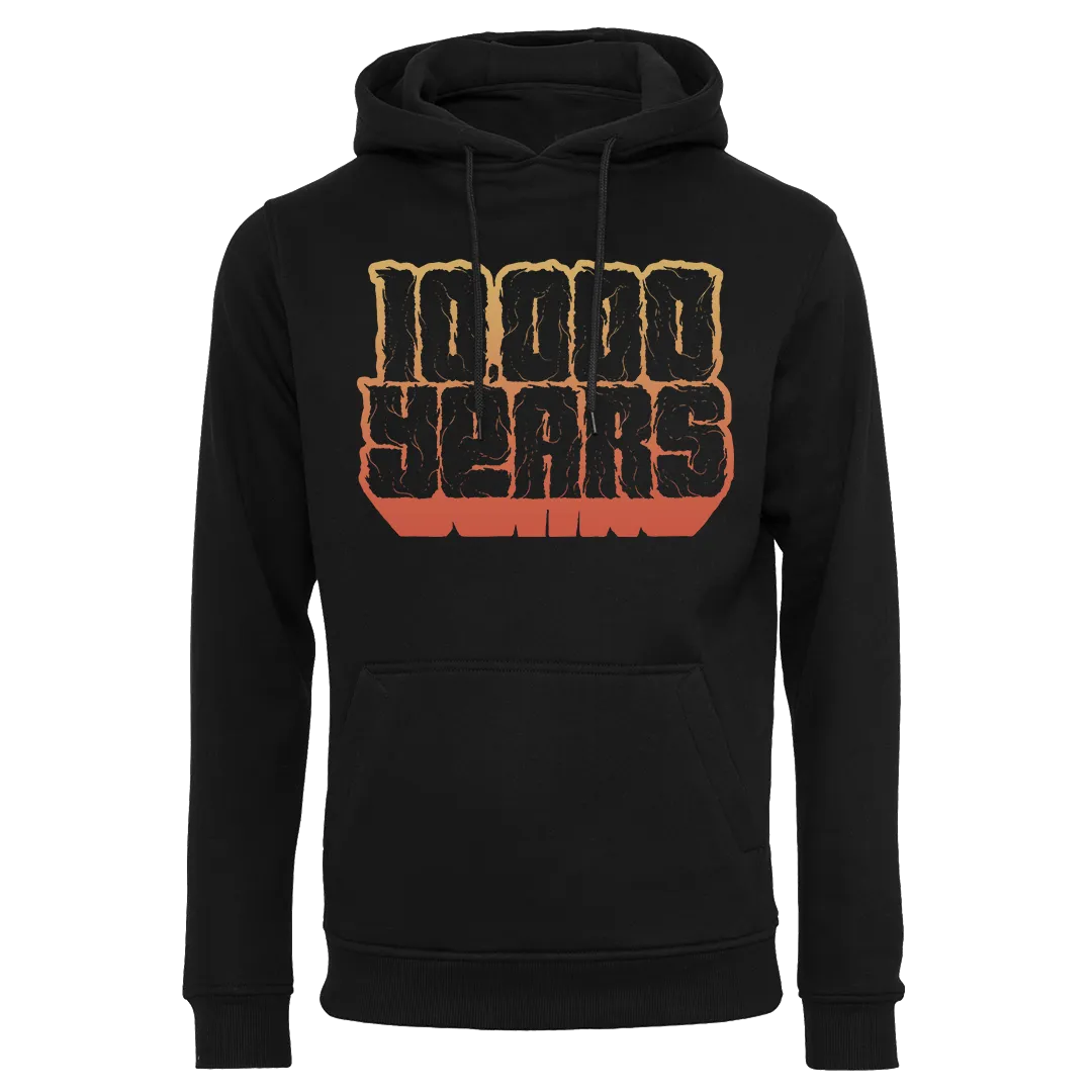 10,000 Years - Gradient Logo Pullover Hoodie - Black