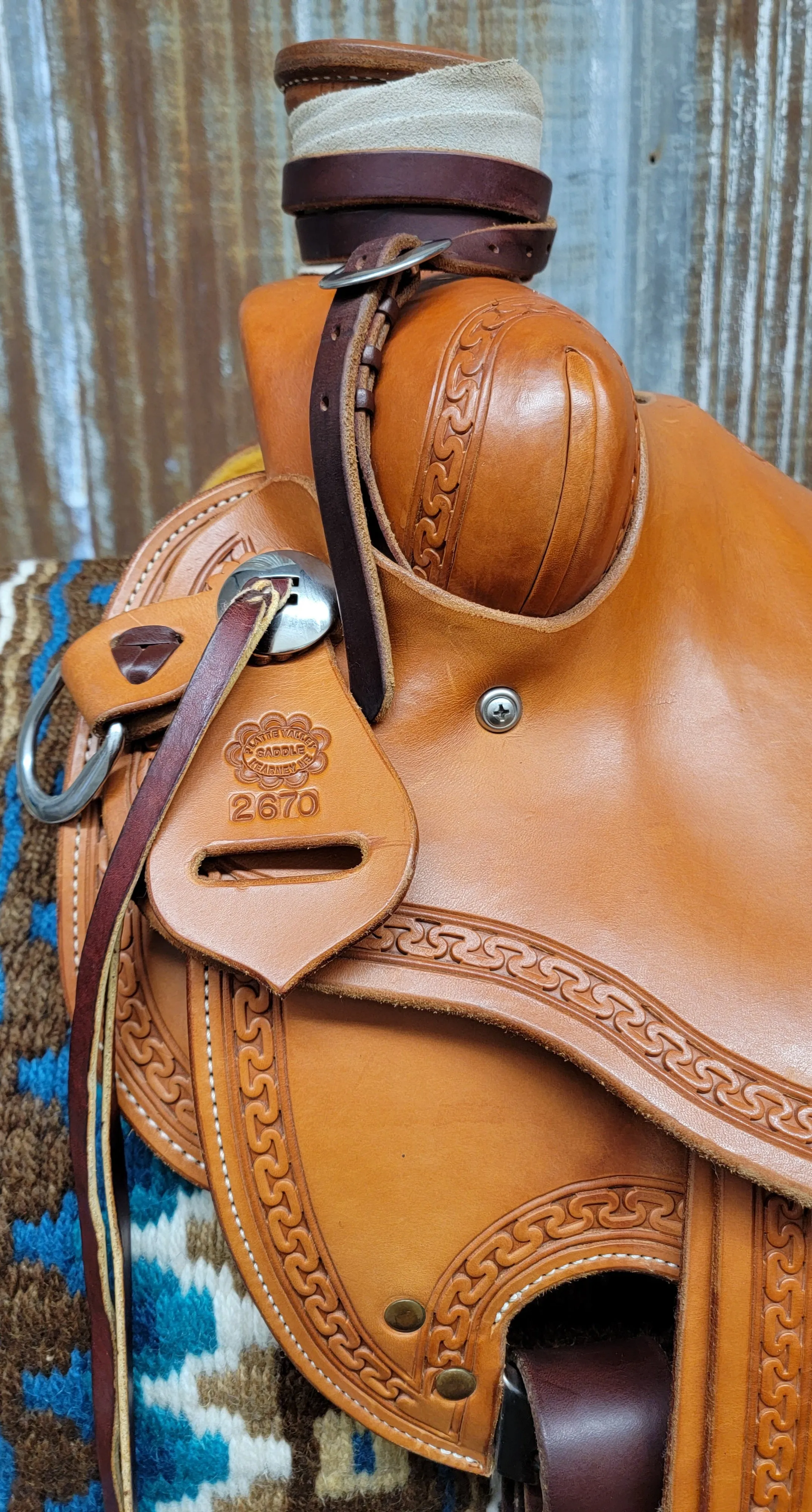 15.5" Platte Valley Association Wade Saddle (Gently Used)