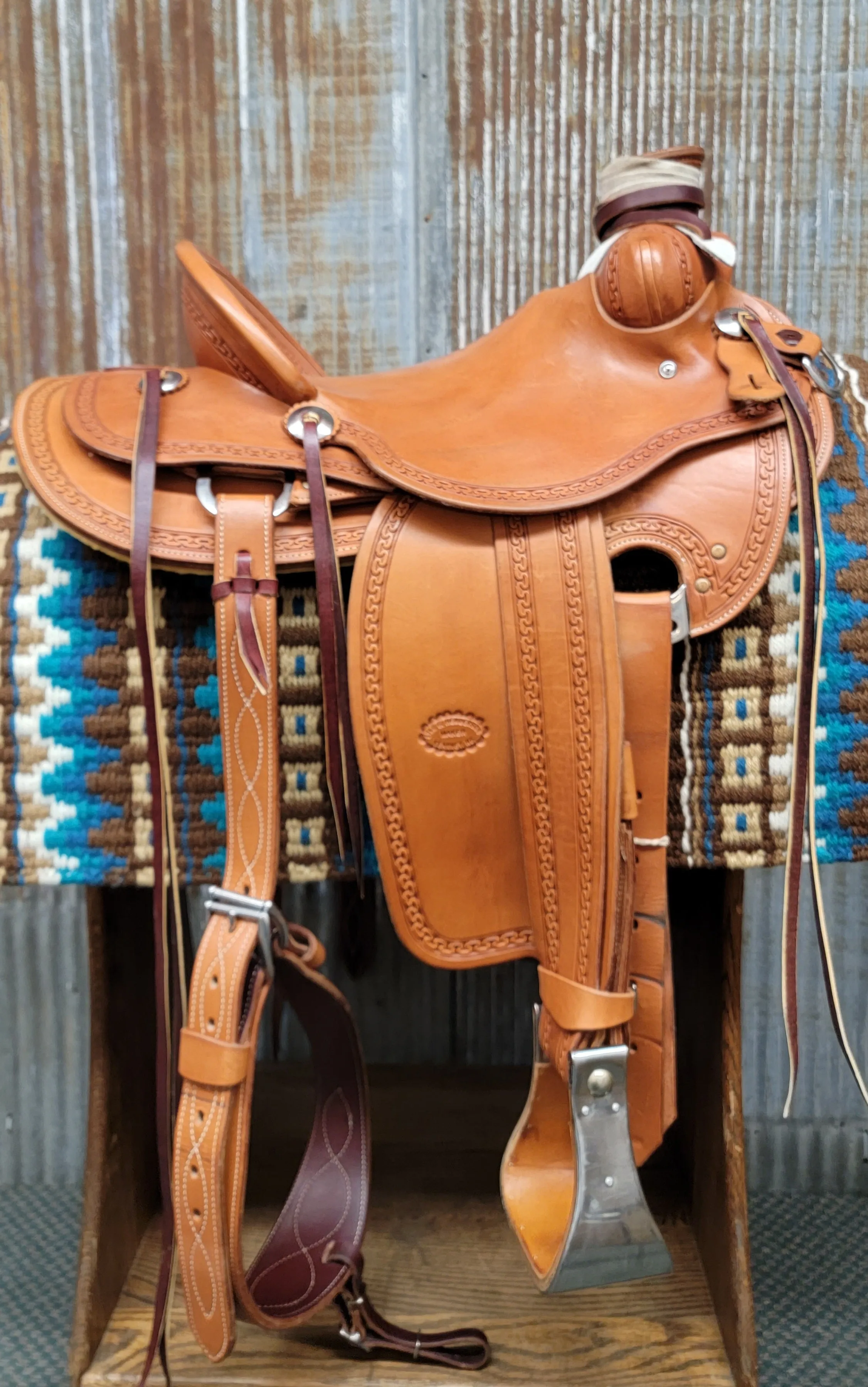 15.5" Platte Valley Association Wade Saddle (Gently Used)