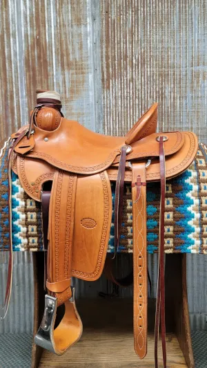 15.5" Platte Valley Association Wade Saddle (Gently Used)