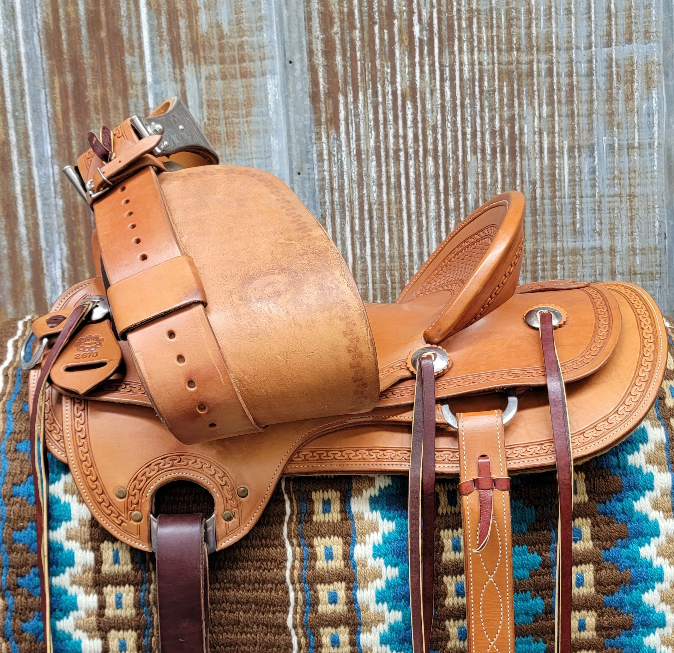 15.5" Platte Valley Association Wade Saddle (Gently Used)