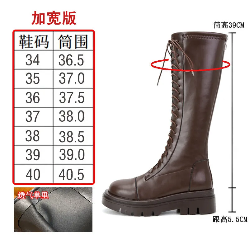 20626-10 Autumn and Winter  New High Leg Boot Boots Knight Boots Small below the Knee Boots Stretch Boots