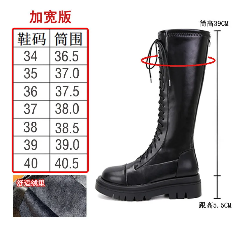 20626-10 Autumn and Winter  New High Leg Boot Boots Knight Boots Small below the Knee Boots Stretch Boots