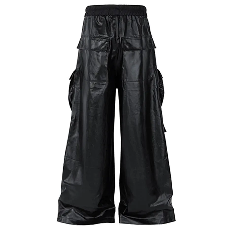 Aidase Baggy Cargo Pants RO Style Luxury Designer Loose Straight Pants Men Black Pants Multi Pockets Fashion Pants Trousers