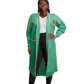 AKA Sorority Large Green Long Duster Cardigan