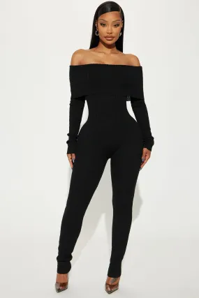 Always Loyal Sweater Jumpsuit - Black