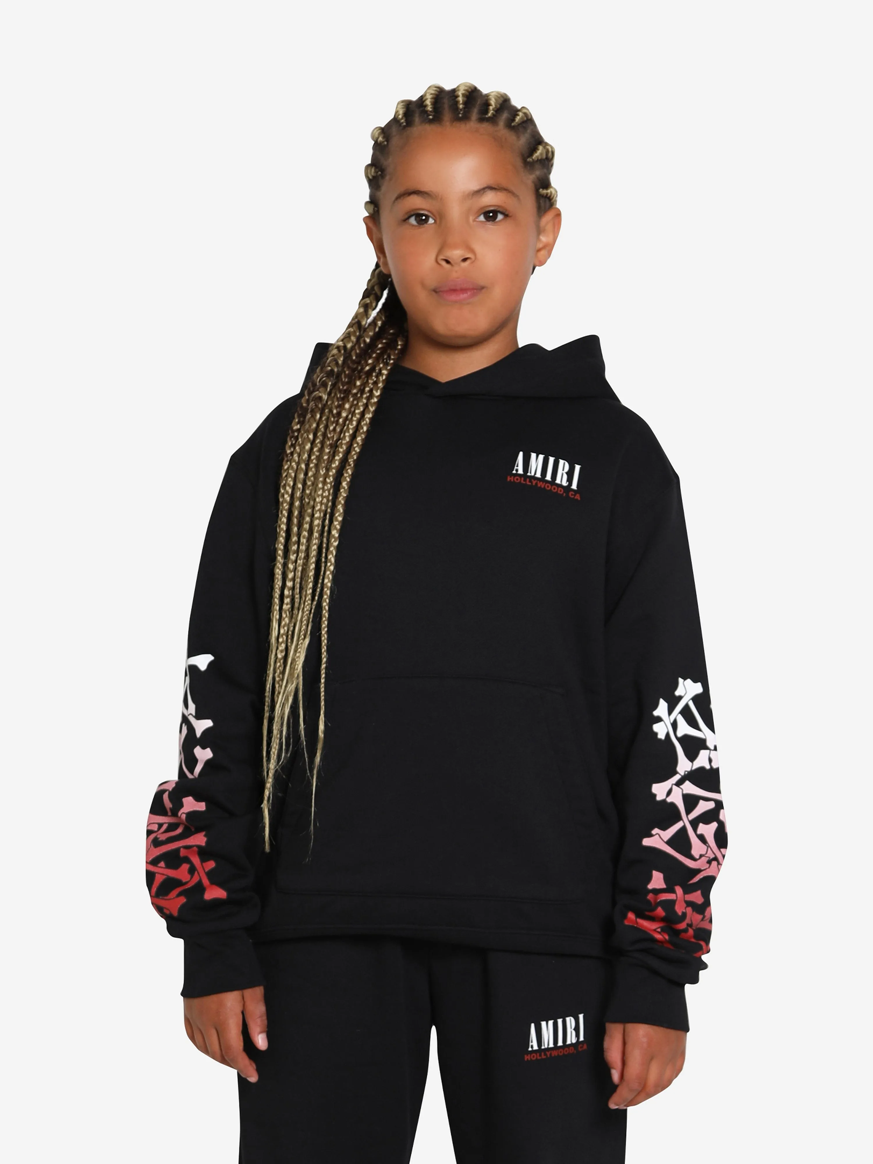 Amiri Kids Bones Hoodie in Black