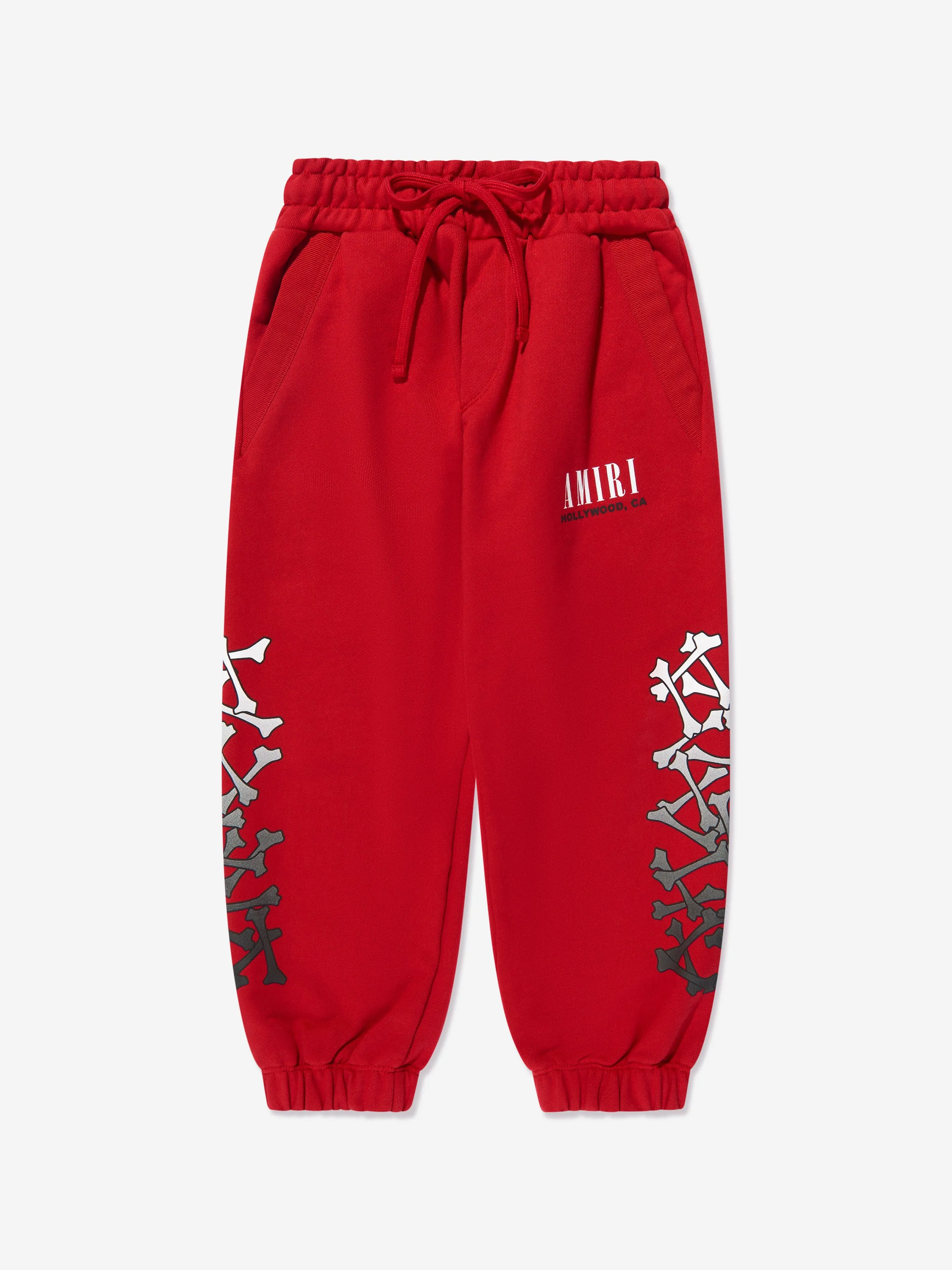 Amiri Kids Bones Joggers in Red