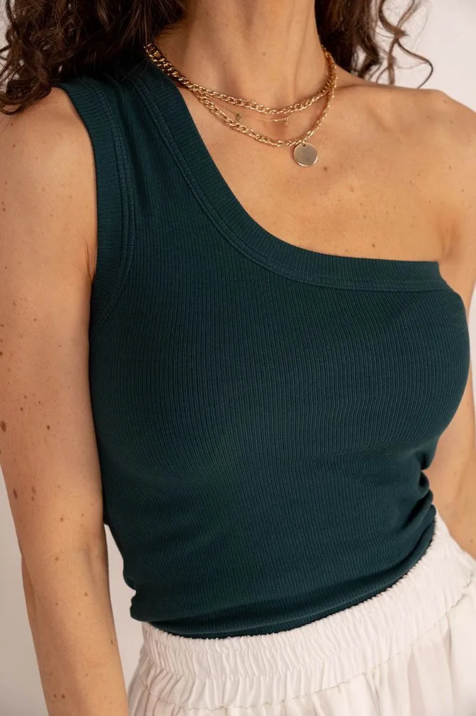 Ana Top Dark Green