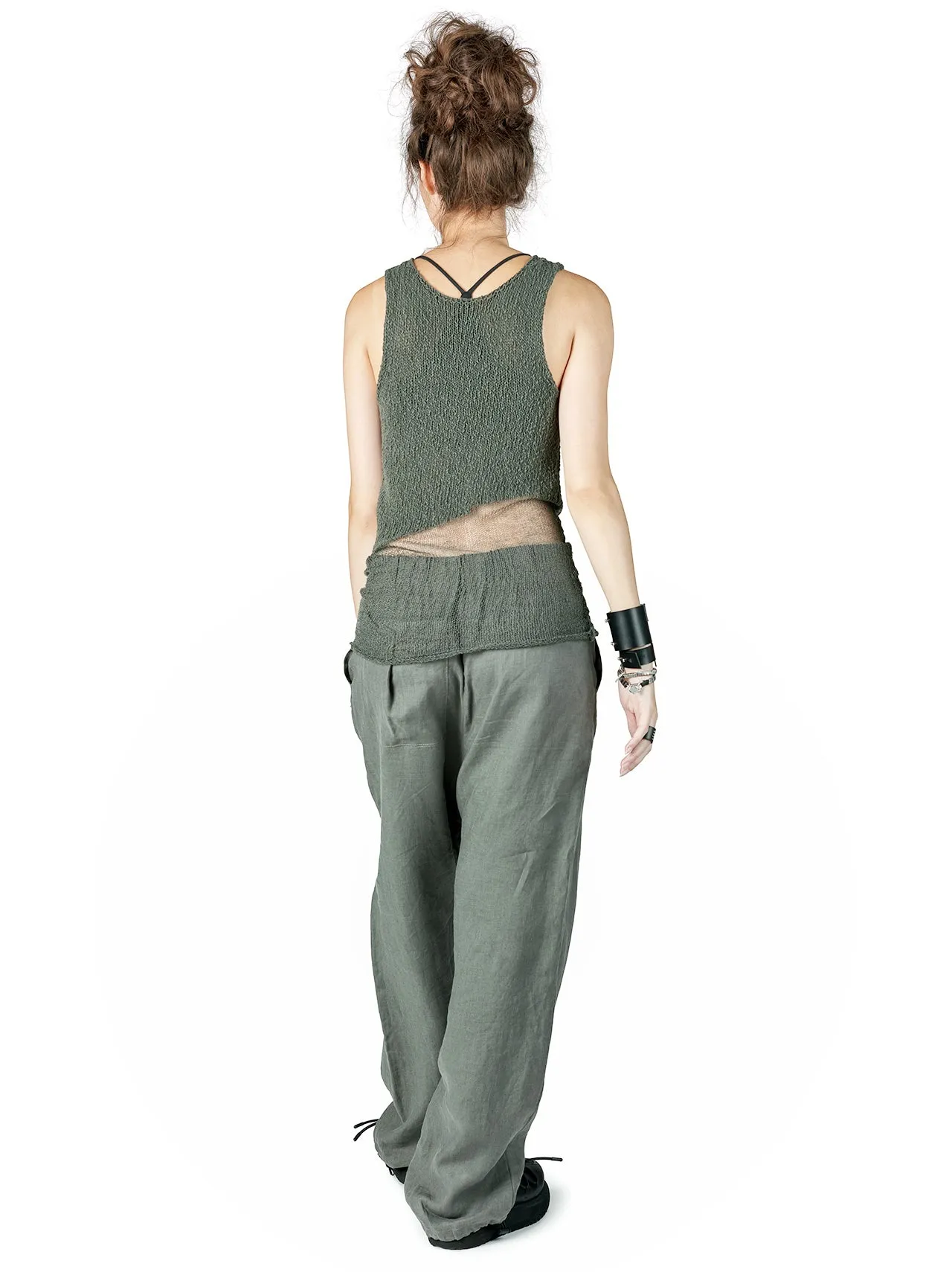 Anica Top - Smoke Green