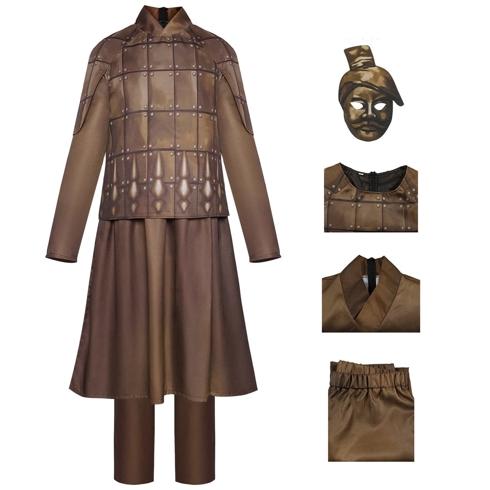 Anime Terracotta Warriors Cosplay Costume Party Carnival Adult