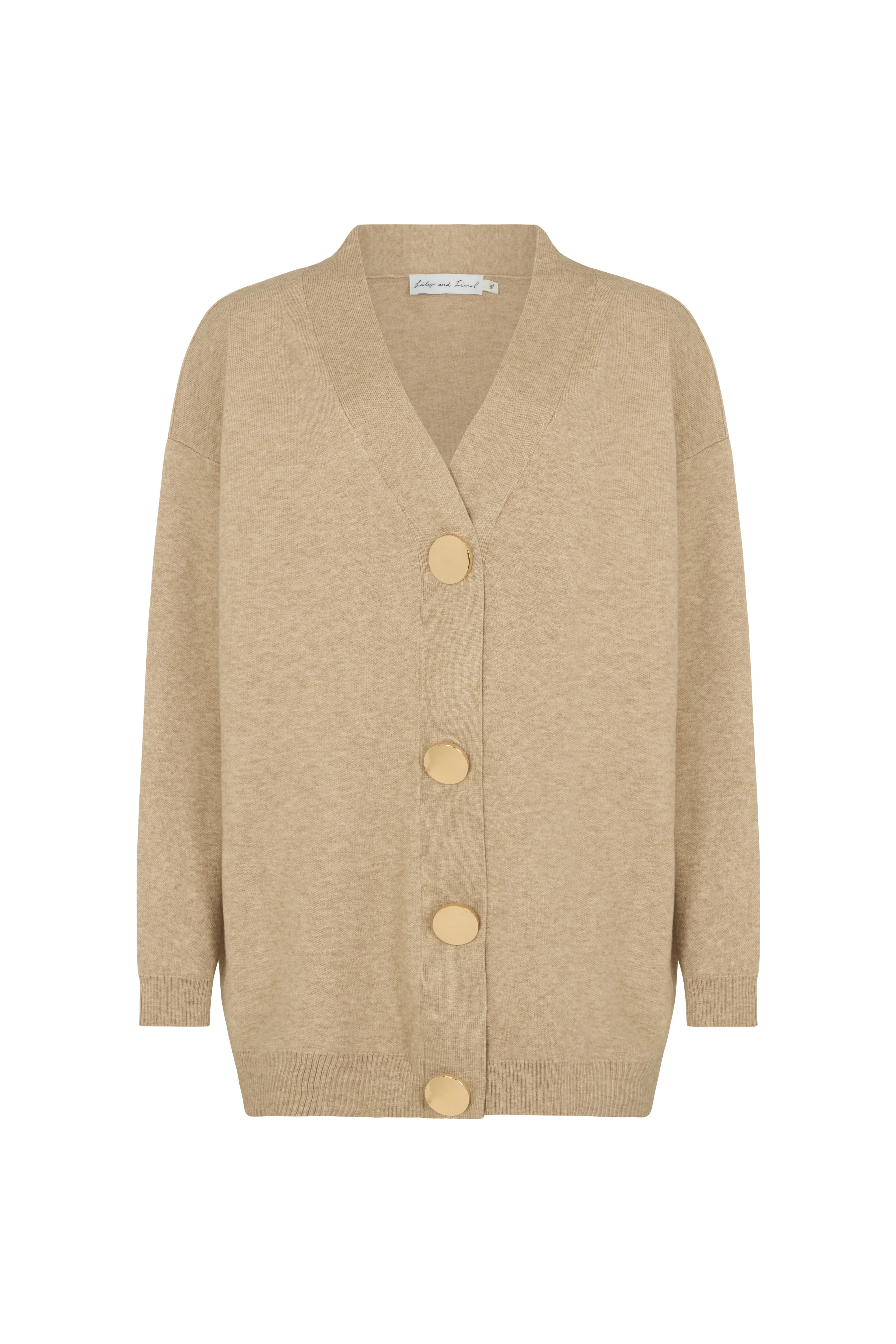 Audrey Oversized Cardigan In Cream