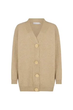 Audrey Oversized Cardigan In Cream