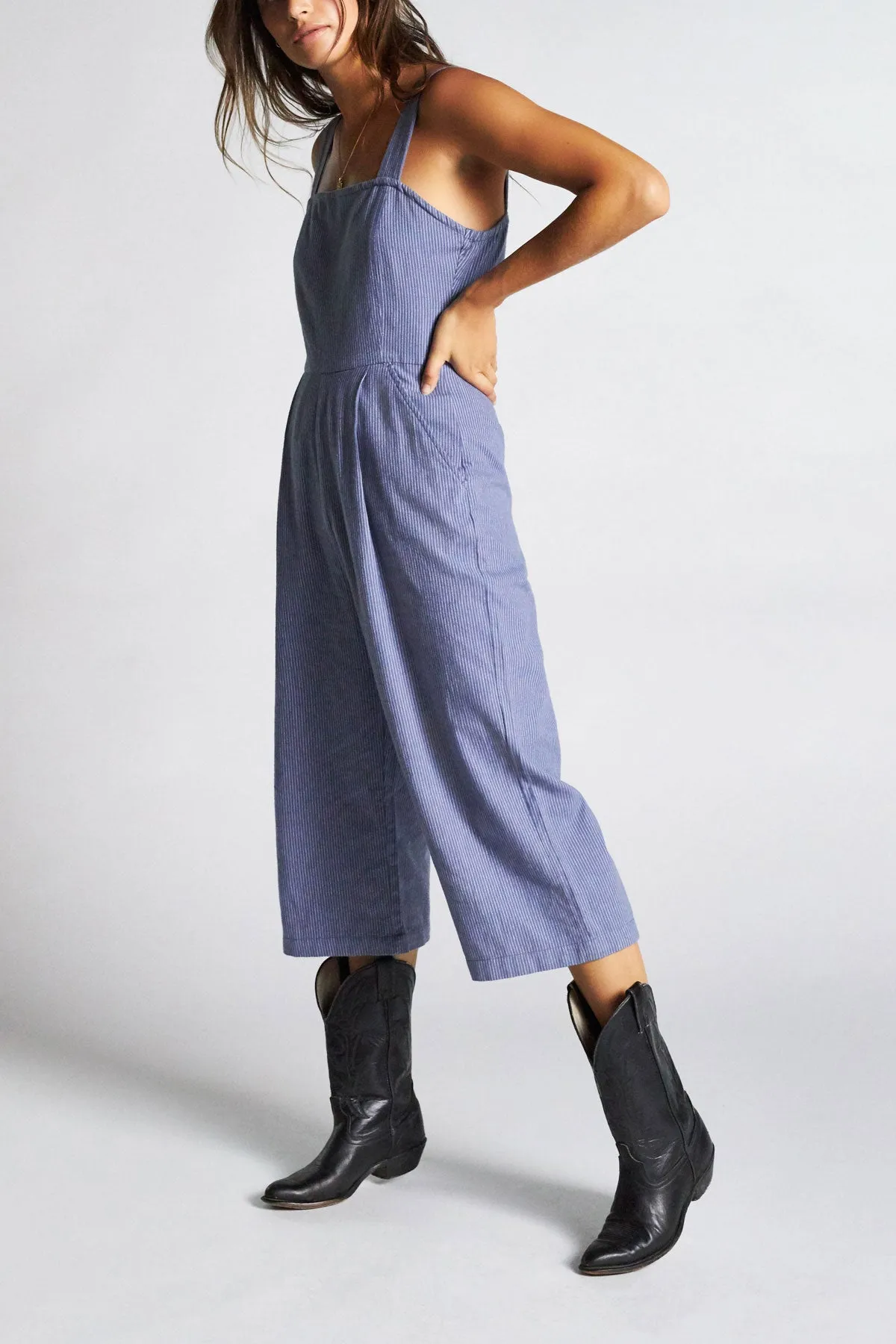 Beatrice Jumpsuit - Washed Navy