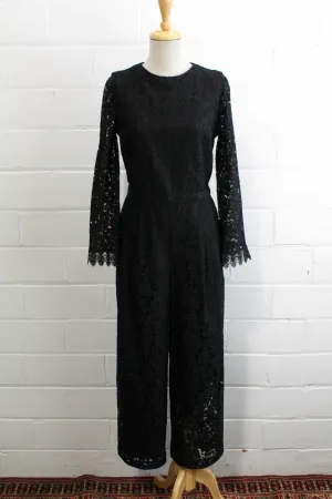 Black Lace Jumpsuit, Medium