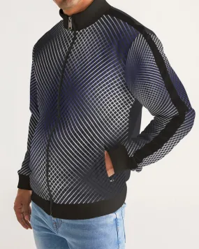 Black Violet Disposition Men's Stripe Sleeve Track Jacket