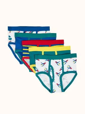 Boys' Transportation Cotton Briefs (5 Pack)