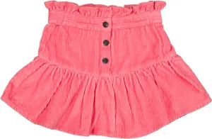 Bubble Gum Corduroy Pipeau Skirt