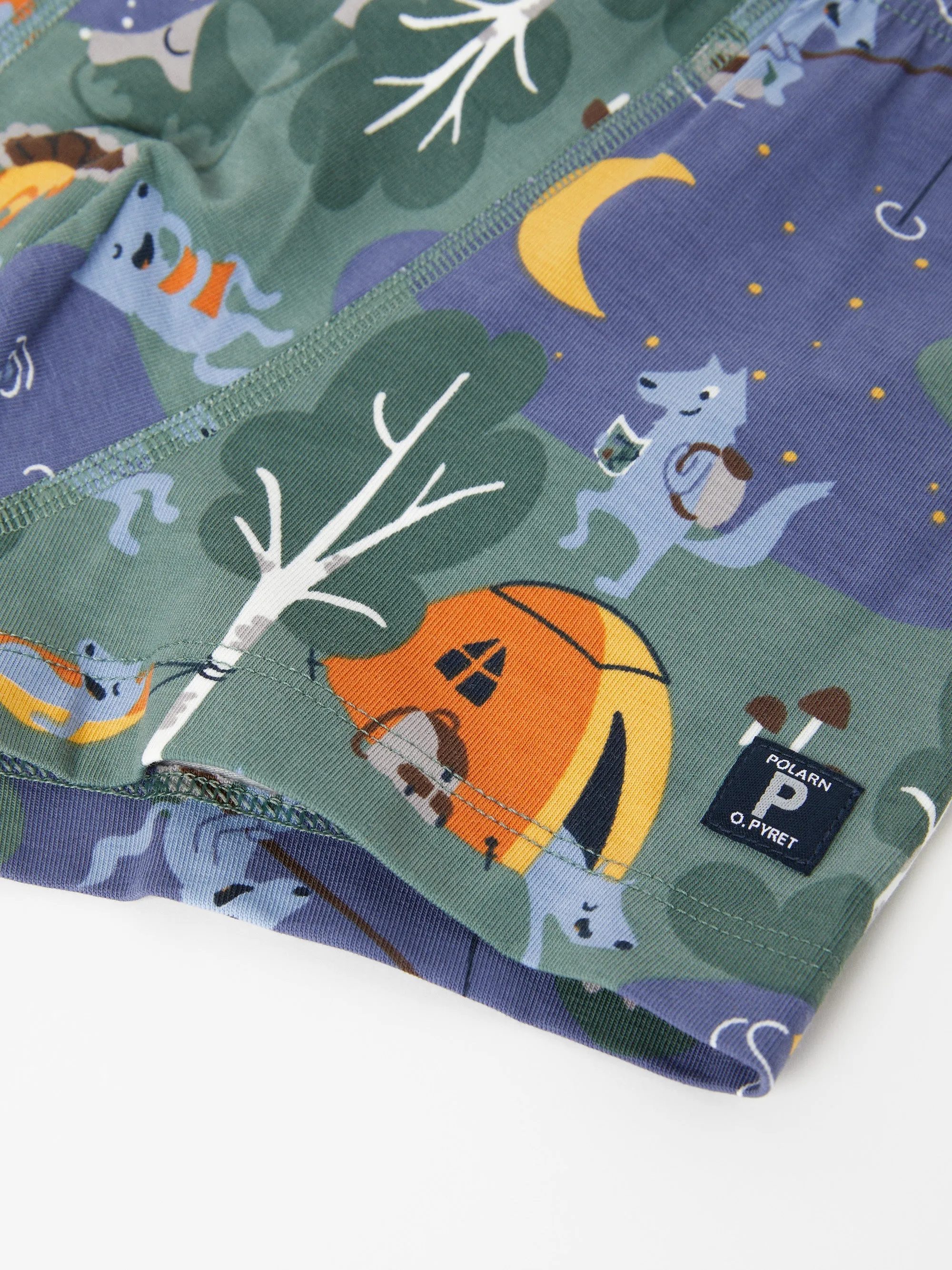 Camping Print Boys Boxers