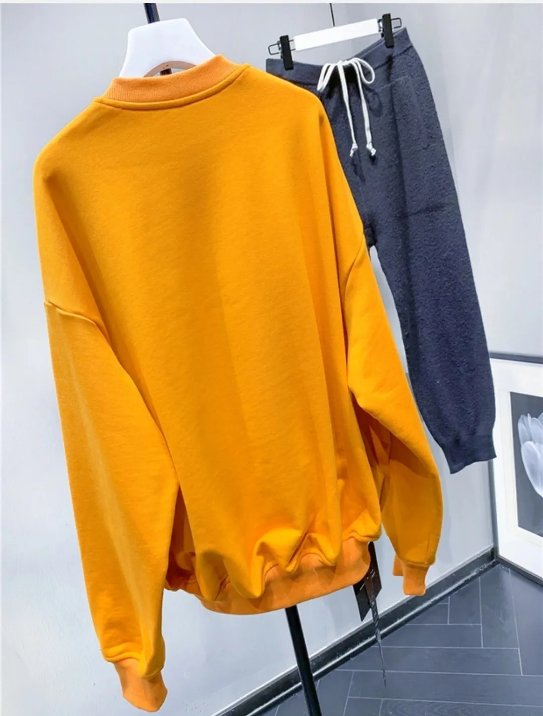 Chest Pocket Oversized Sweatshirt