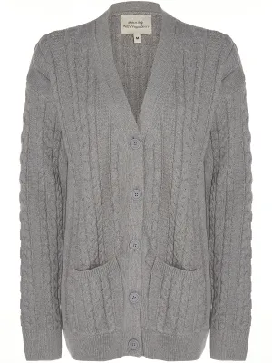 Chunky Button Up Knitted Cardigan