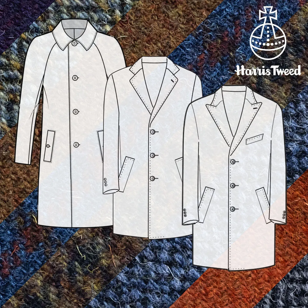 Custom Overcoats Harris Tweed