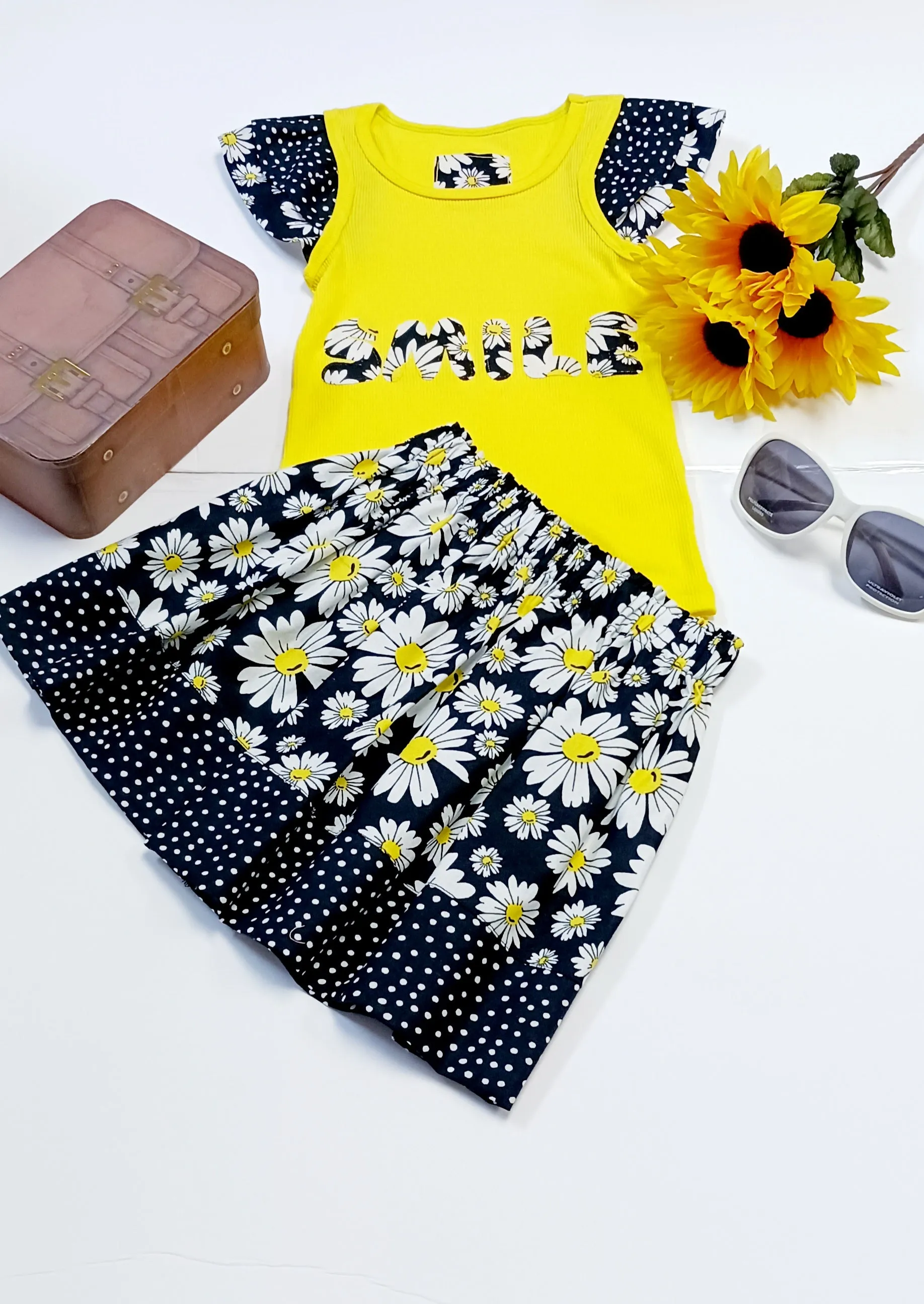 Daisy Girl's 2-piece Skirt  Set Outfit