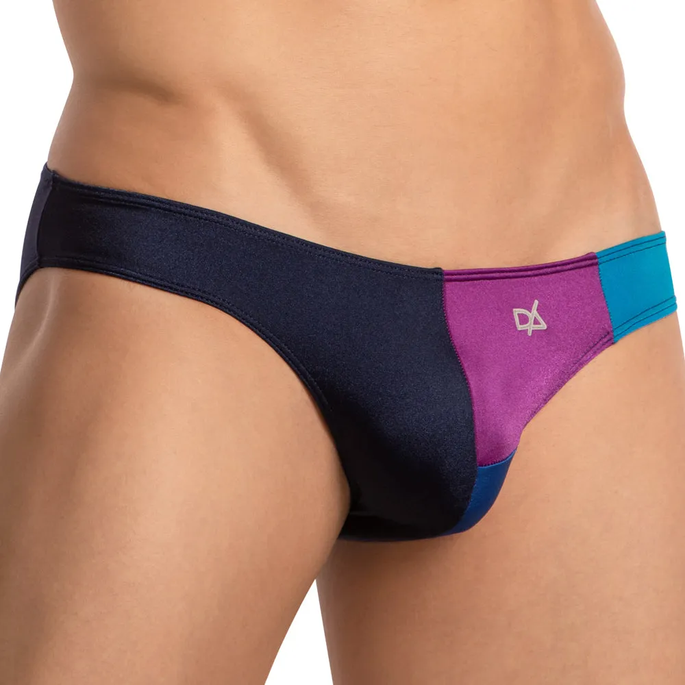 Daniel Alexander DAI096 Tri Color Bulge Pouch Bikini