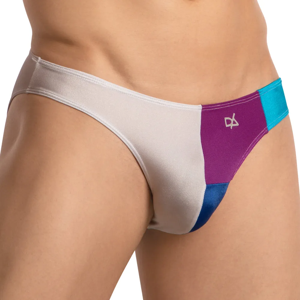 Daniel Alexander DAI096 Tri Color Bulge Pouch Bikini