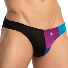 Daniel Alexander DAI096 Tri Color Bulge Pouch Bikini