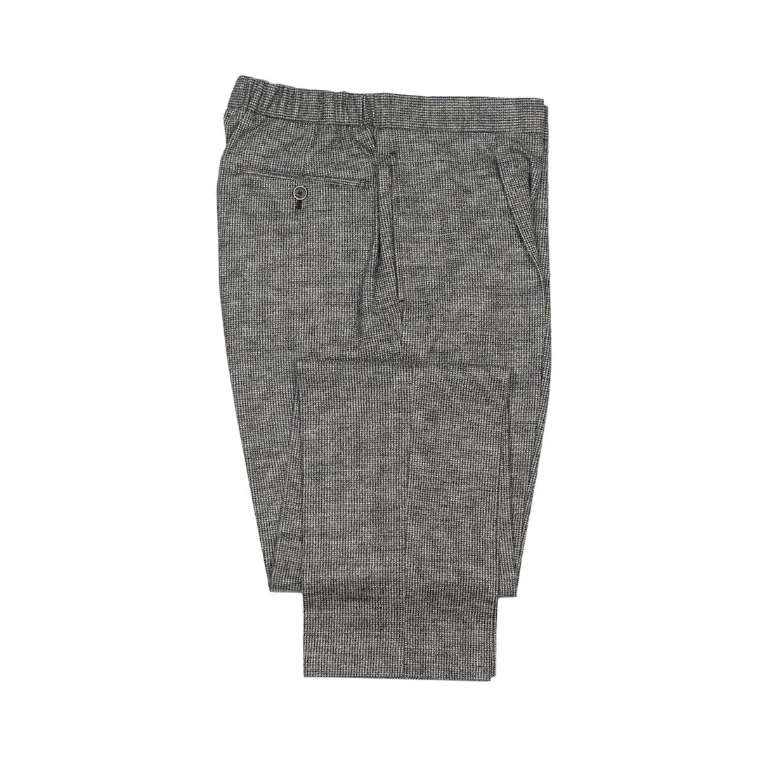 Easy pants in grey puppytooth wool flannel (separates)