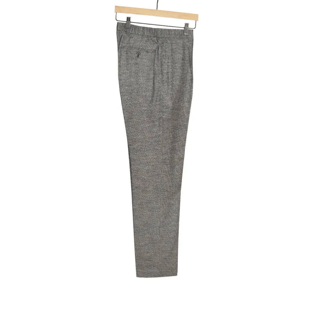 Easy pants in grey puppytooth wool flannel (separates)