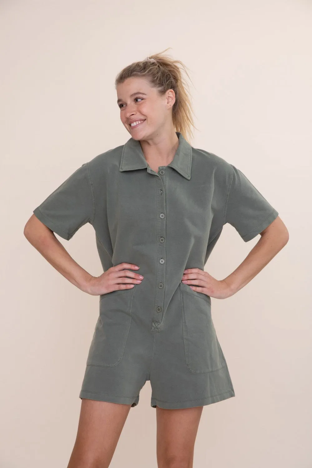 Effortless Button-Up Romper