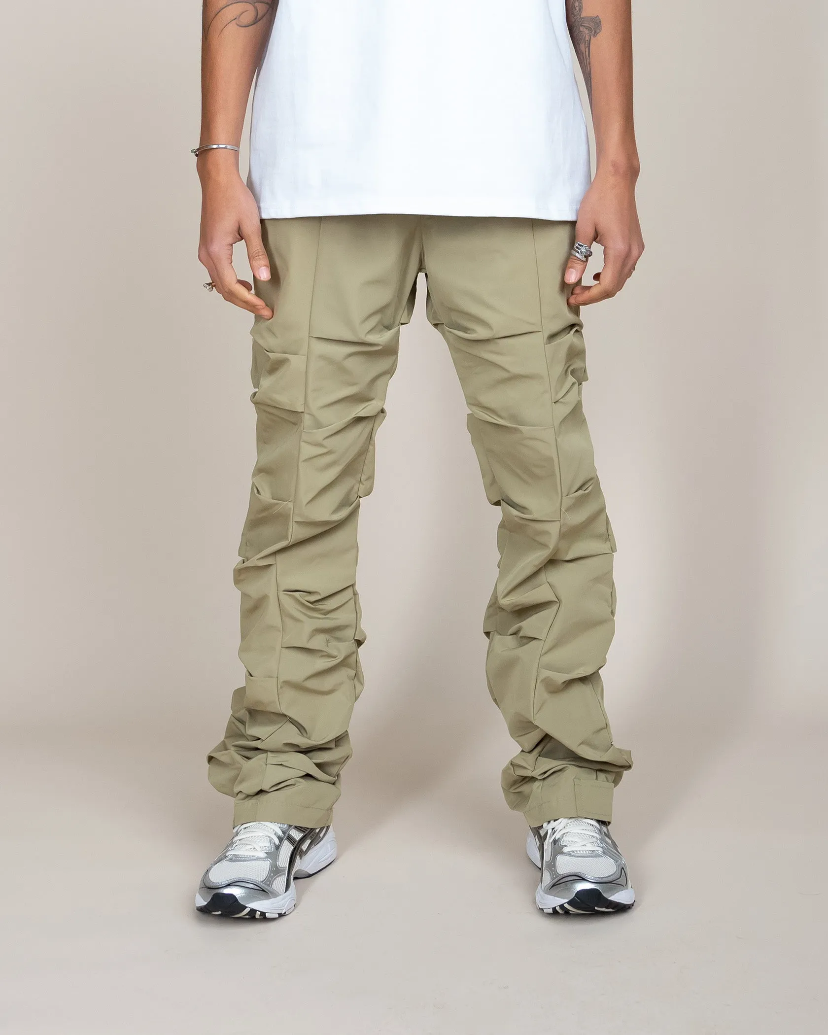 EPTM TEKNO FLARE PANTS-KHAKI