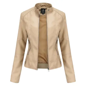 European And American Women's Leather Jackets