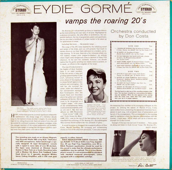 Eydie Gormé - Vamps The Roaring 20's (LP, Album) (VG)