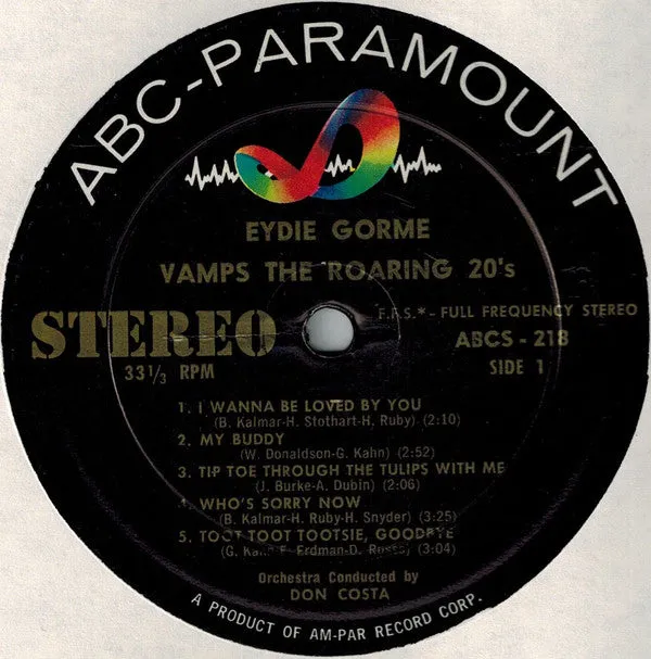 Eydie Gormé - Vamps The Roaring 20's (LP, Album) (VG)