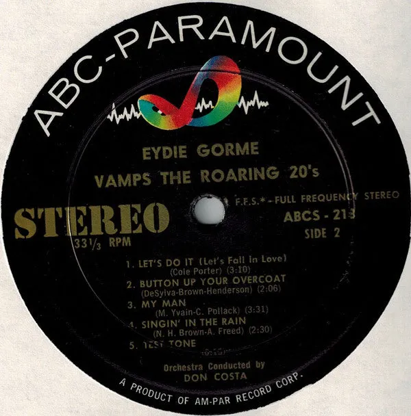 Eydie Gormé - Vamps The Roaring 20's (LP, Album) (VG)