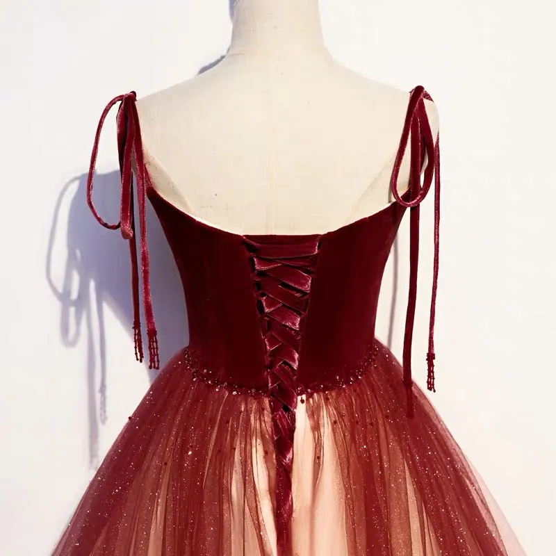 Fairytale Red Gradient Prom Dress