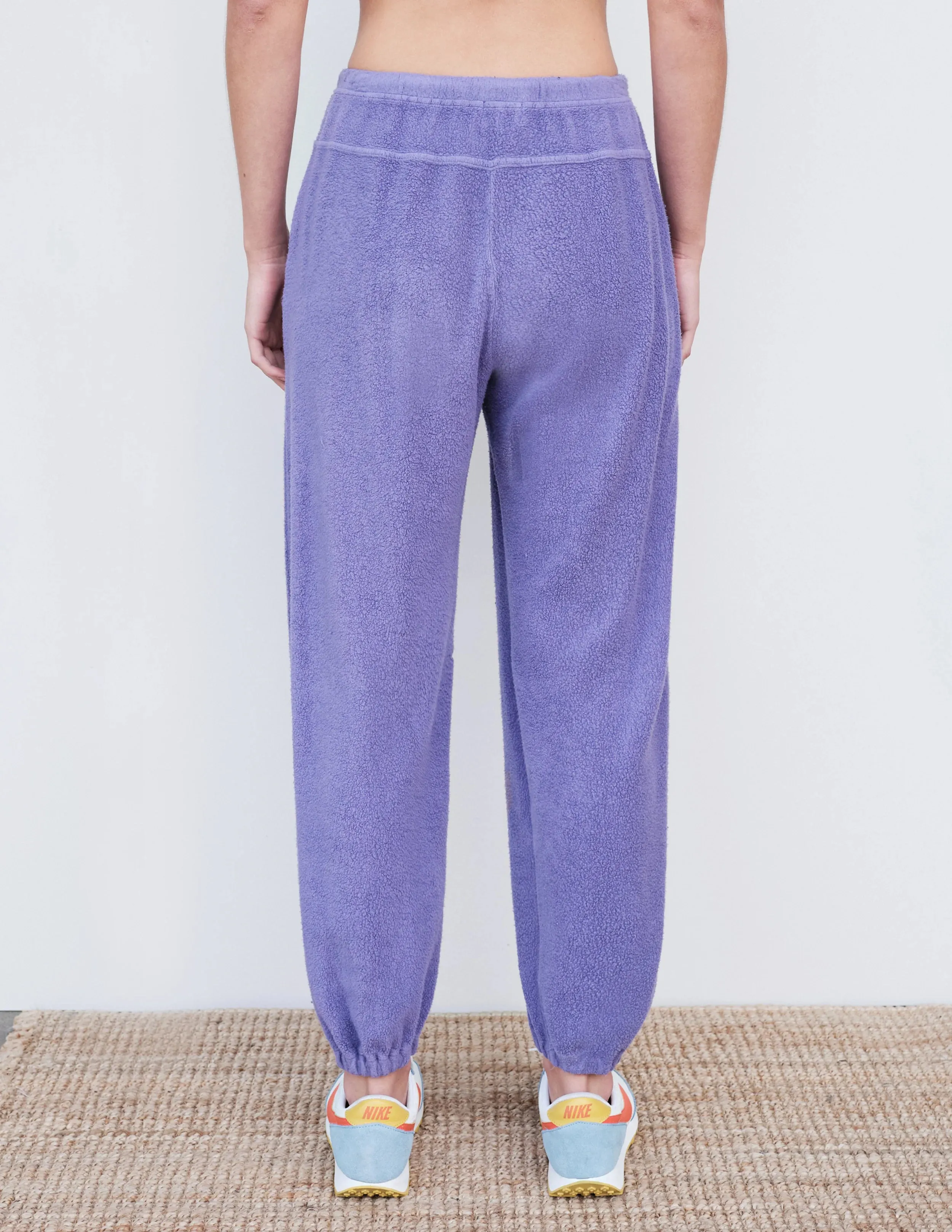 Faux Sherpa Jogger-Amethyst