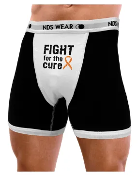 Fight for the Cure - Orange Ribbon Leukemia Mens Boxer Brief Underwear