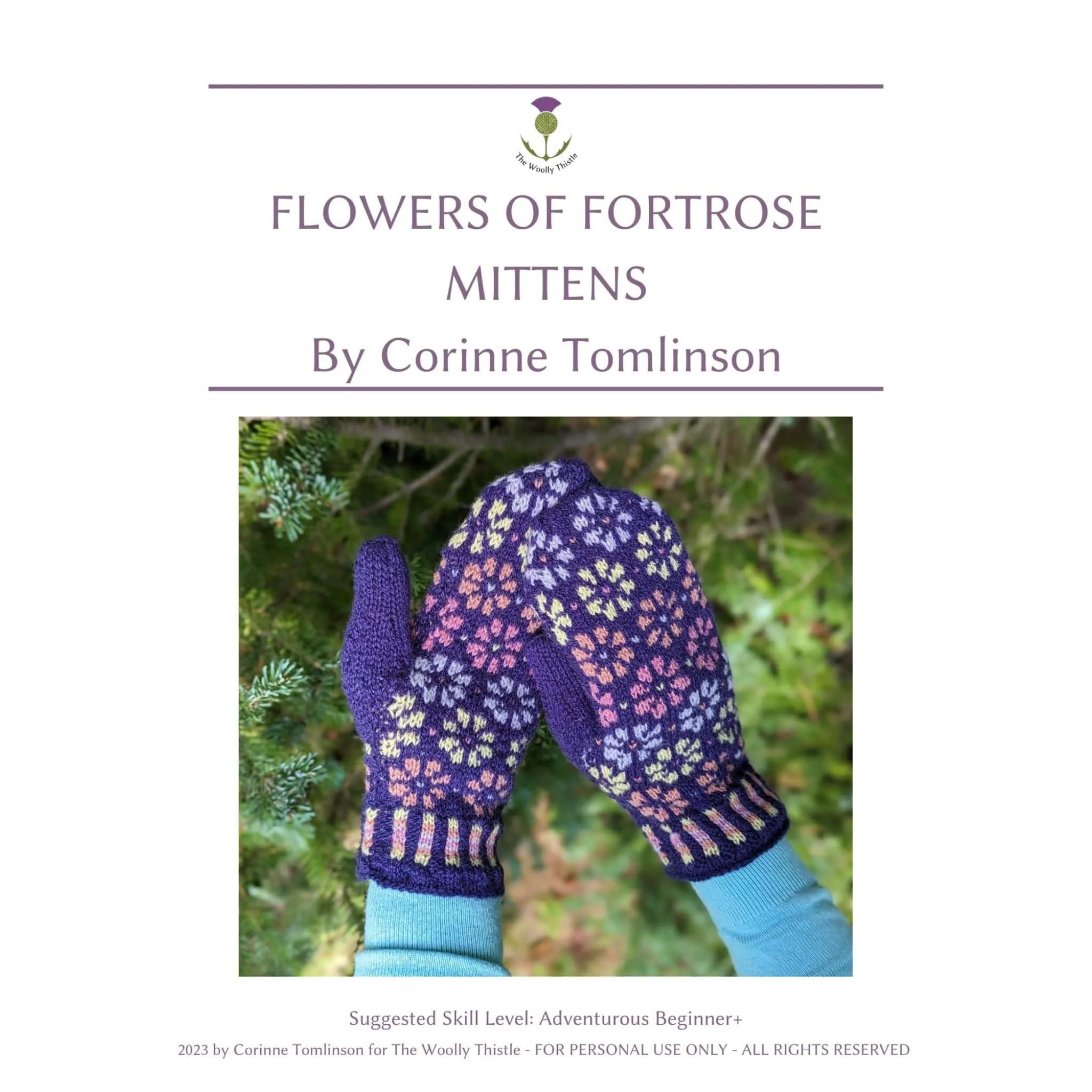 Flowers of Fortrose Hat & Mittens Patterns