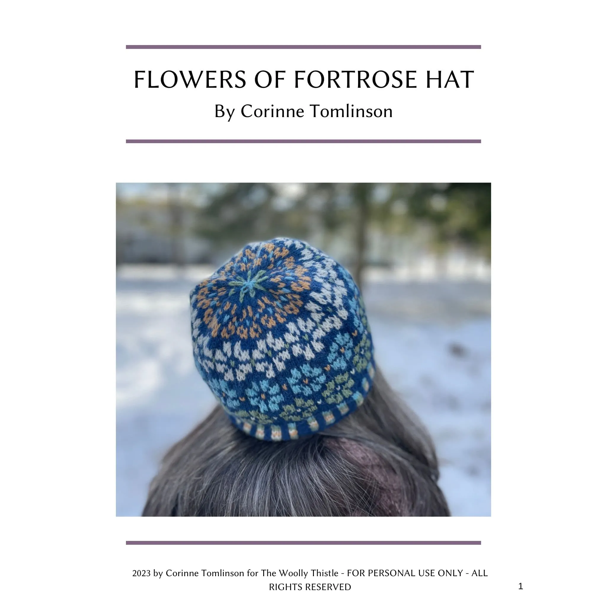 Flowers of Fortrose Hat & Mittens Patterns