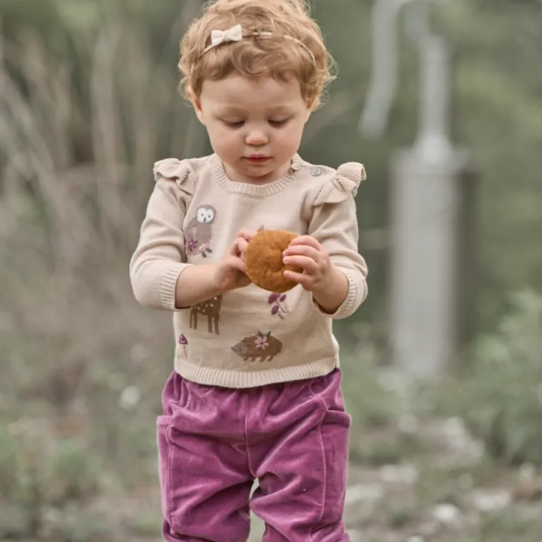 Forest Family Sweater   Velvet Pant Set