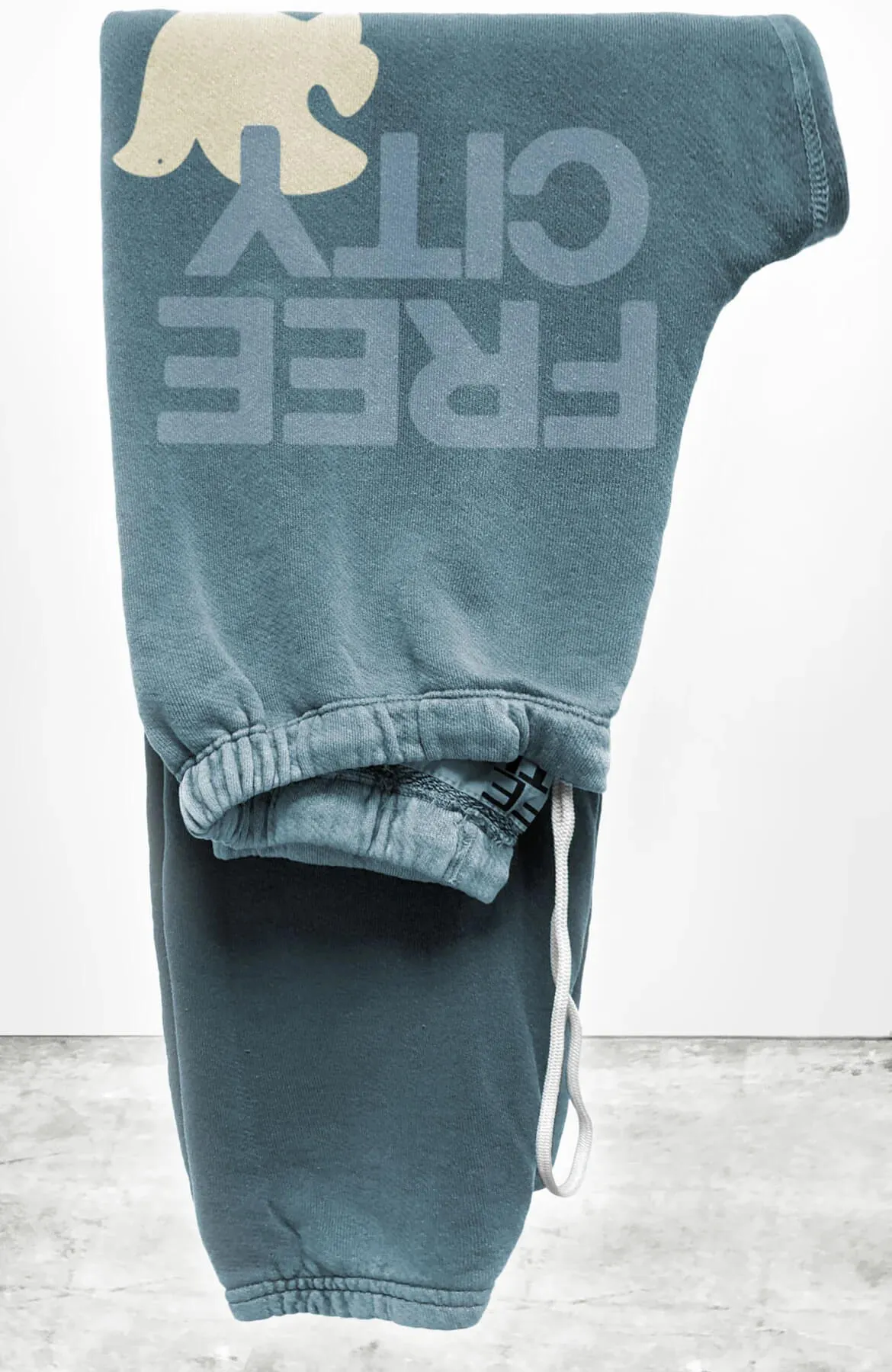 Freecity - Large Logo Sweatpants in Blue Petal