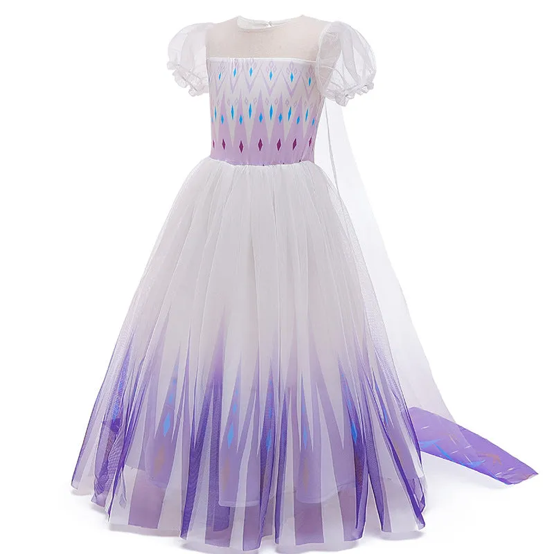 Frozen 2 Children 'S Princess Dress Girls' Dress Children 'S Clothing Princess Elsa Dress Evening Dress Gauze Dress