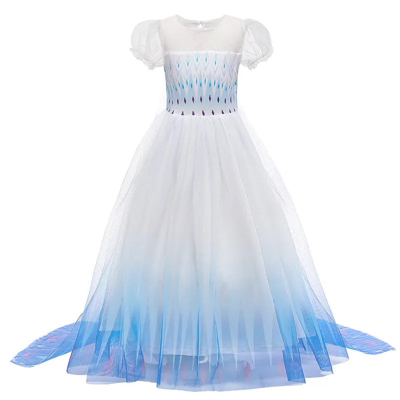 Frozen 2 Children 'S Princess Dress Girls' Dress Children 'S Clothing Princess Elsa Dress Evening Dress Gauze Dress