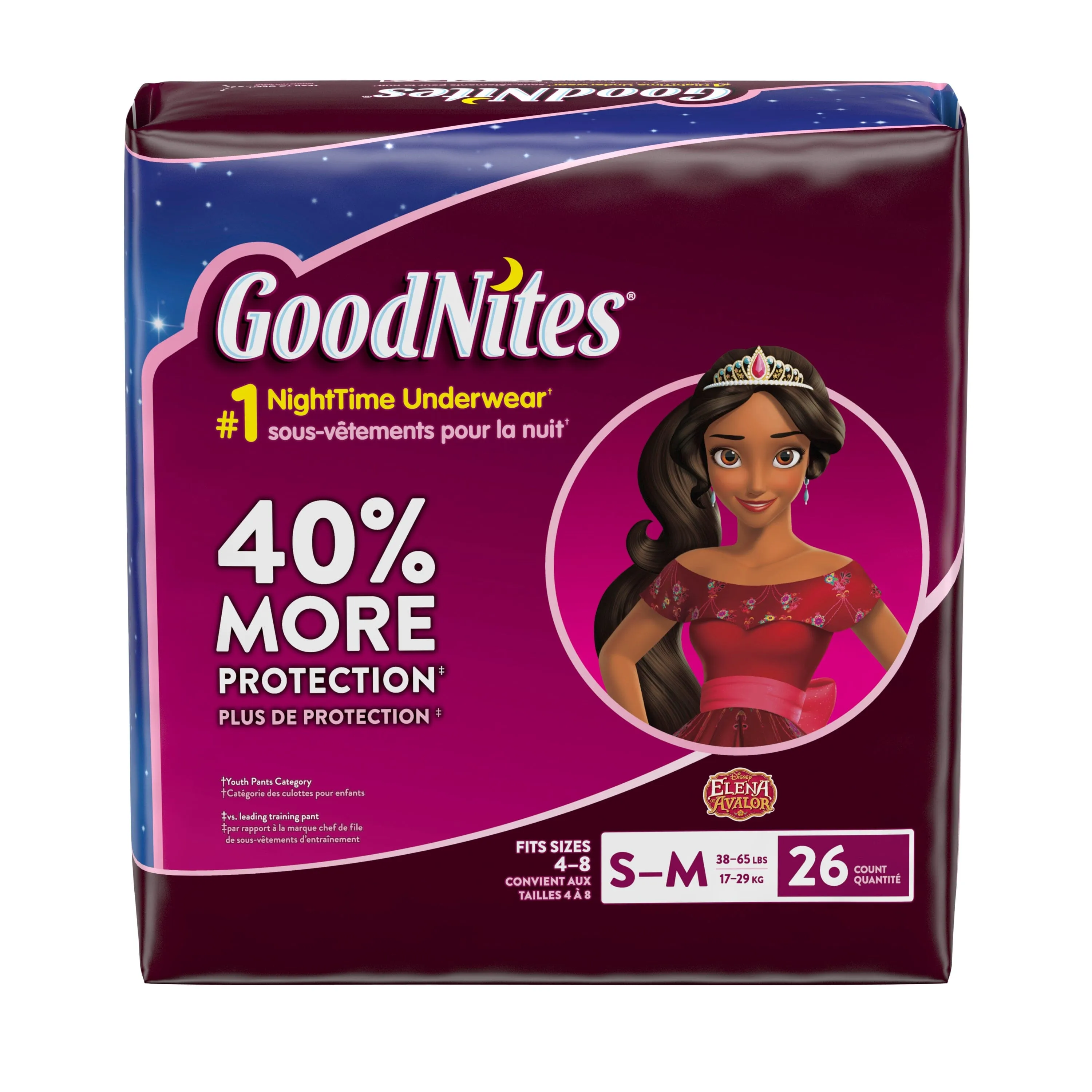 GoodNites Bedtime Bedwetting Underwear for Girls, L-XL, 20 Ct. (Packaging May Vary) - MANUFACTURER DISCONTINUED