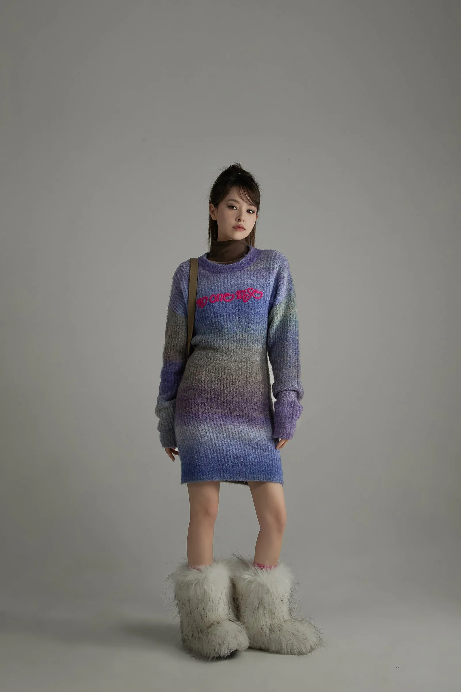 Gradient Knit Dress