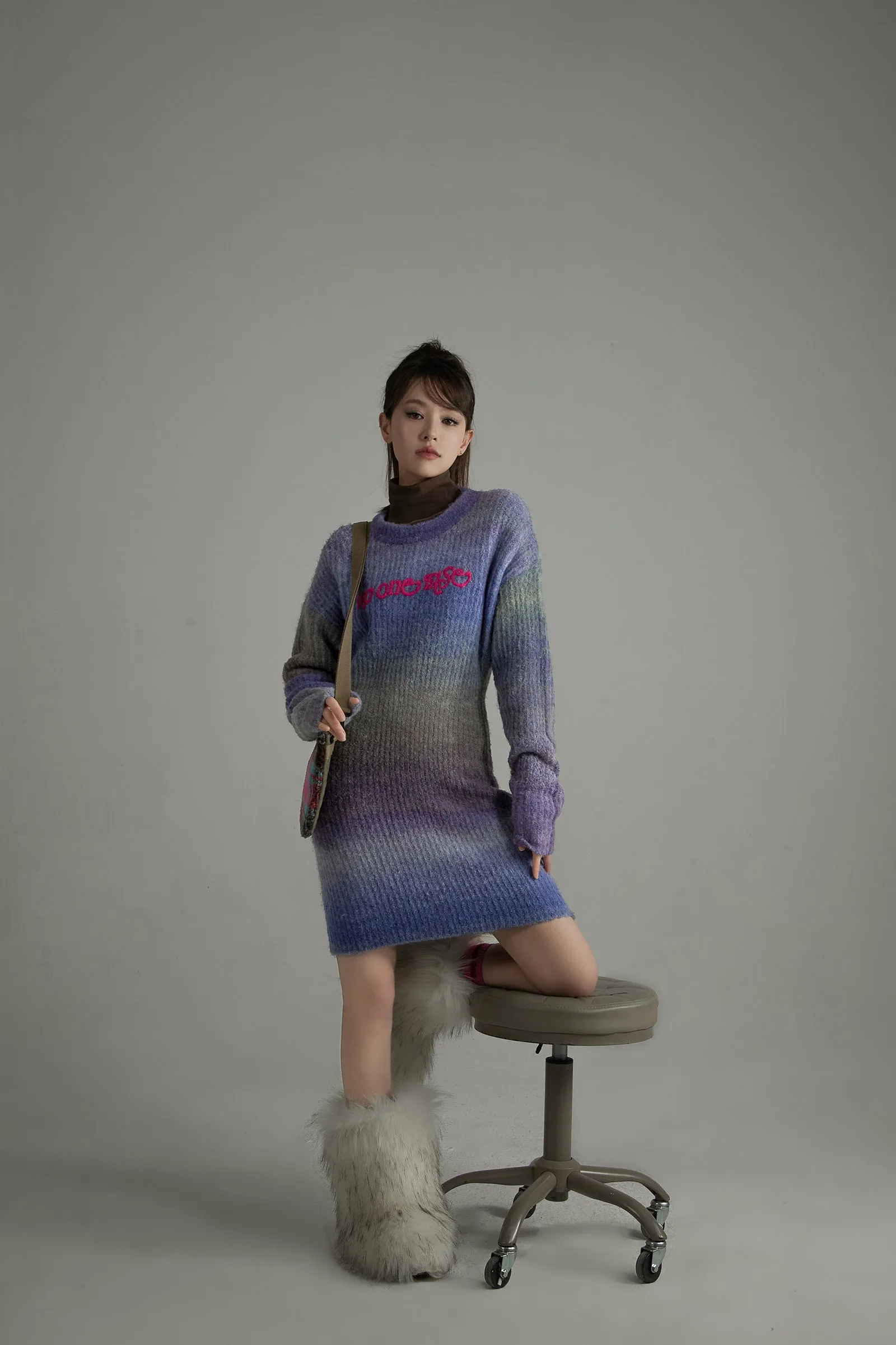 Gradient Knit Dress